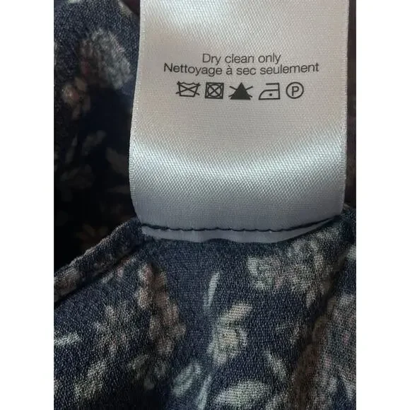 Veronica Beard Xanita Dress Womens 10 Multi Floral Mini Button Down Peasant Boho - Picture 16 of 16